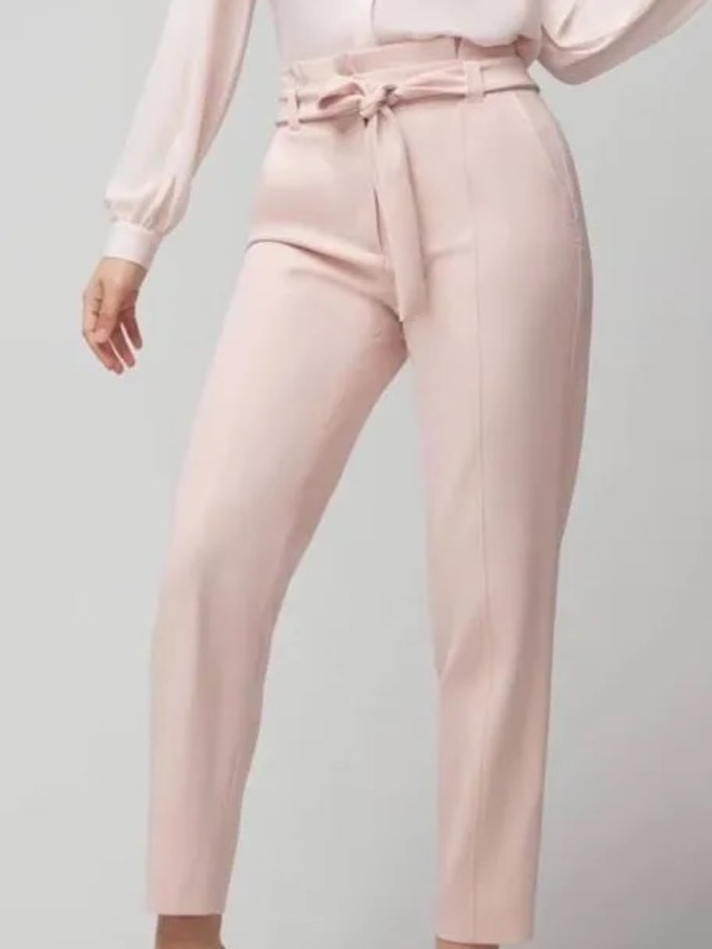 White House Black Market Light Blush Tailored High-Rise Trousers - NEVER WORN